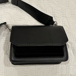 NA-KD genuine leather crossbody bag